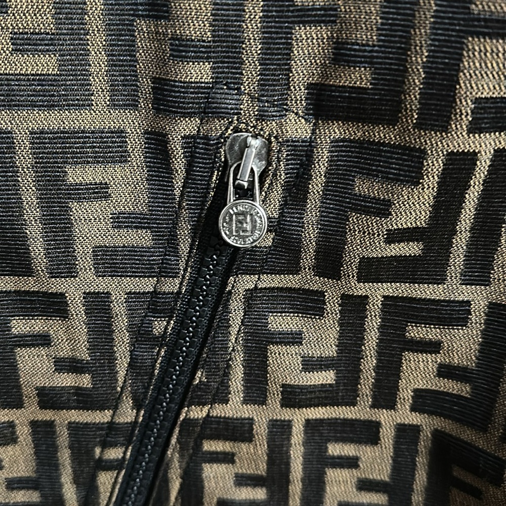 Authentic Fendi Unisex /Women’s Reversible Black and Brown Jacket - Picture 4 of 10